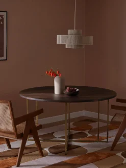 Tavolo Rotondo In Legno Di Mango Luca, In Verie Misure