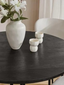 Tavolo Rotondo In Legno Di Mango Luca, In Verie Misure