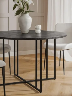 Tavolo Rotondo In Legno Di Mango Luca, In Verie Misure