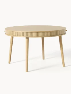 Tavolo-Contenitore Rotondo In Legno Di Quercia Calary