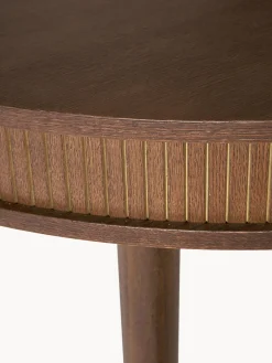 Tavolo-Contenitore Rotondo In Legno Di Quercia Calary