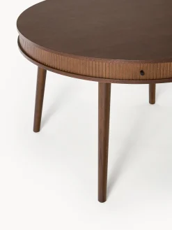 Tavolo-Contenitore Rotondo In Legno Di Quercia Calary