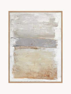 Tela Dipinta A Mano Con Cornice In Legno Scenario