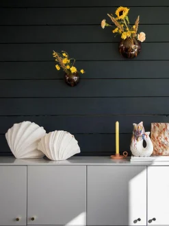 Vaso Conchiglia Grande Di Design Bianco Shell