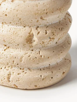 Vaso Decorativo Piccolo In Travertino Cleighton