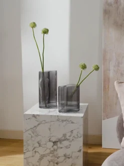 Vaso Di Design In Vetro Soffiato Con Rilievo Scanalato Dawn