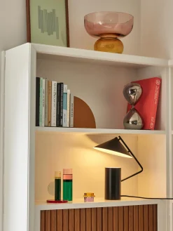 Vaso Di Design In Vetro Soffiato Rosa/Ambrato Show