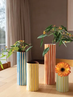 Vaso Dipinto A Mano In Porcellana Ray