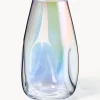 Vaso Grande In Vetro Soffiato Iridescente Rainbow