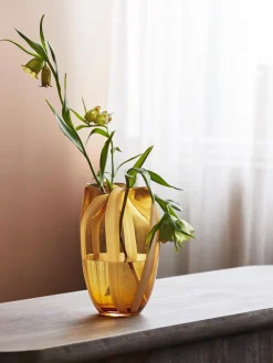 Vaso In Vetro Dipinto A Mano Halki