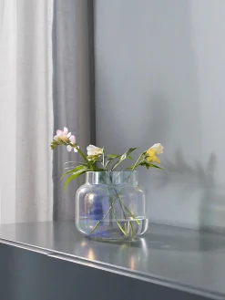 Vaso In Vetro Iridescente Lasse