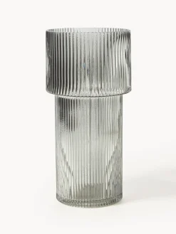 Vaso In Vetro Rigato Lija