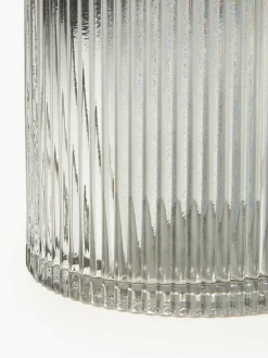 Vaso In Vetro Rigato Lija