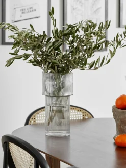 Vaso In Vetro Rigato Lija