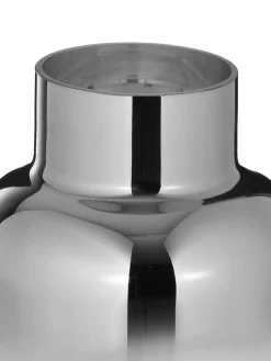 Vaso In Vetro Soffiato Con Riflessi Cromati Uma