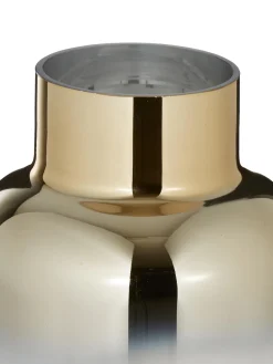 Vaso In Vetro Soffiato Con Riflessi Dorati Uma