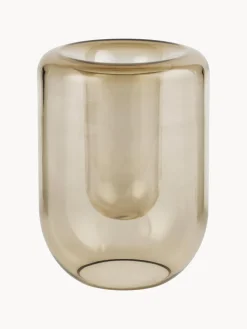 Vaso In Vetro Soffiato Opal, Alt. 20 Cm