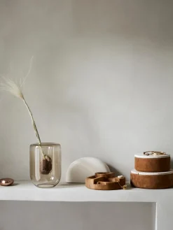 Vaso In Vetro Soffiato Opal, Alt. 20 Cm