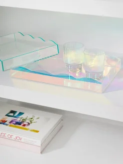 Vassoio Decorativo Con Bordo Ondulato Elsa