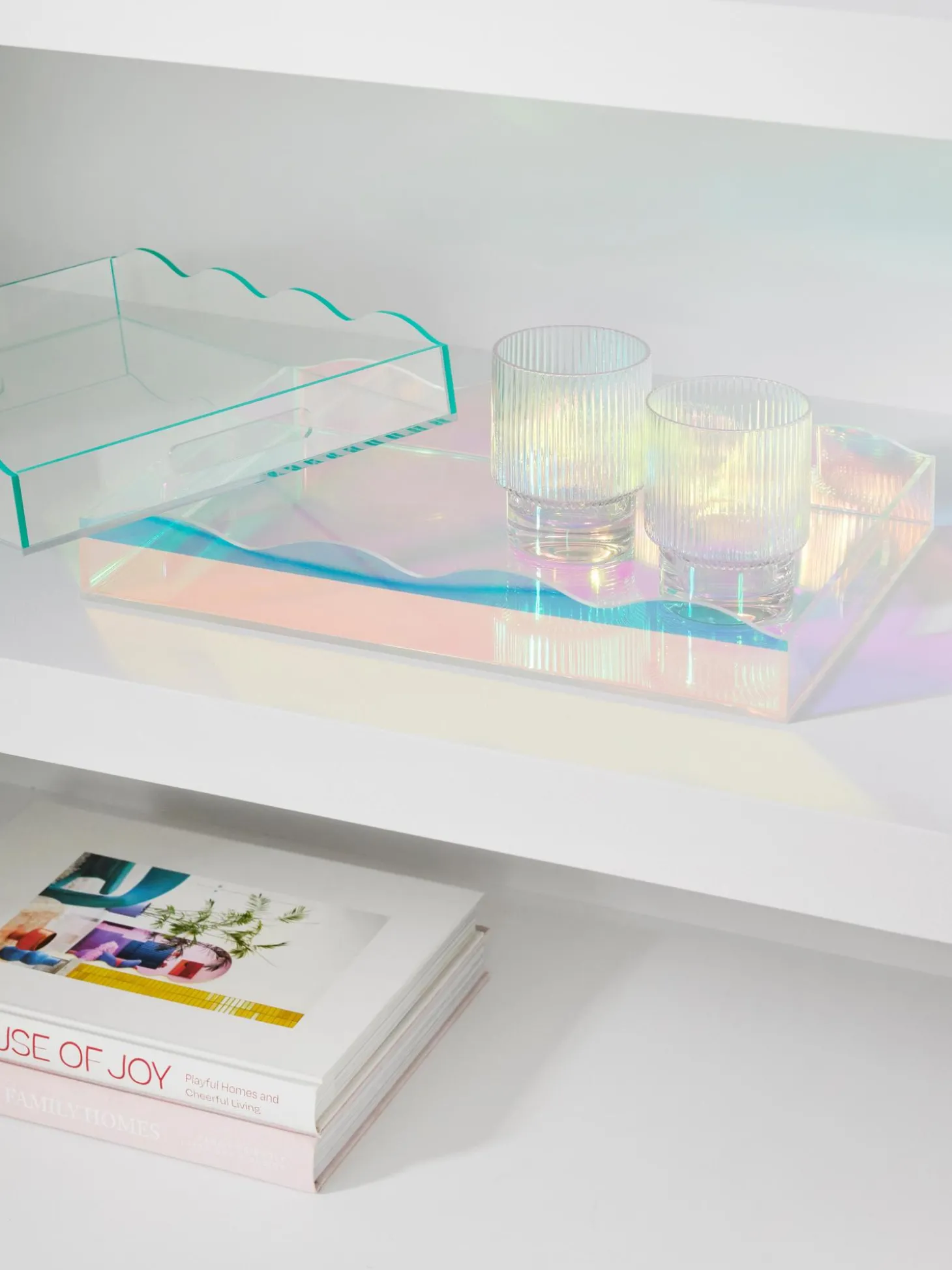 Vassoio Decorativo Con Bordo Ondulato Elsa