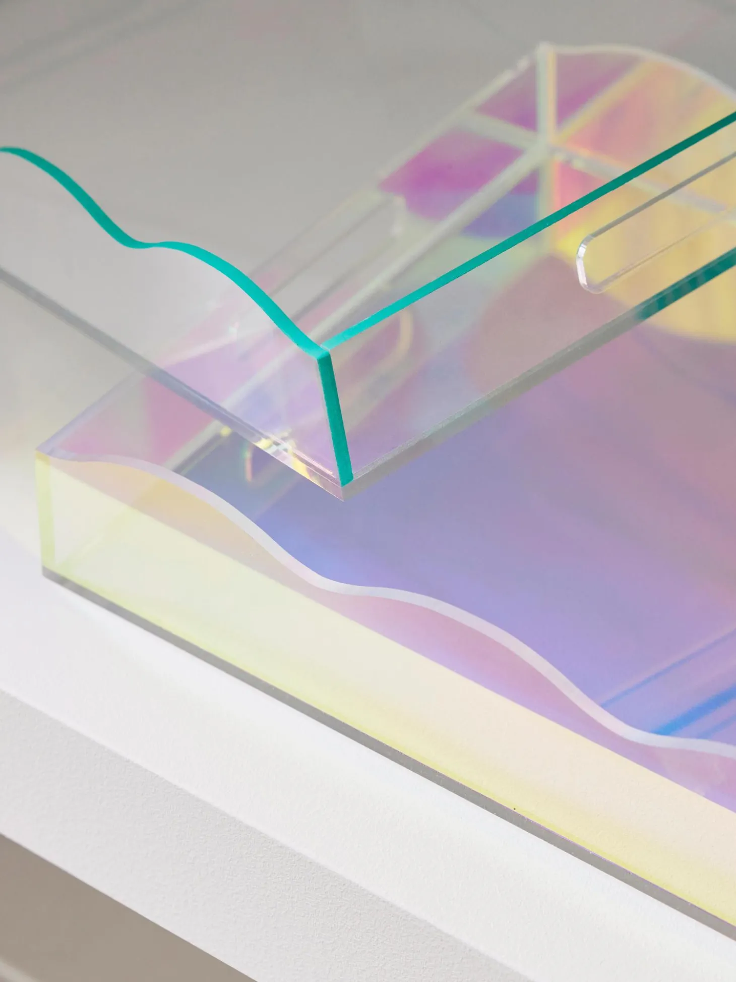 Vassoio Decorativo Con Bordo Ondulato Elsa