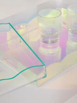 Vassoio Decorativo Con Bordo Ondulato Elsa