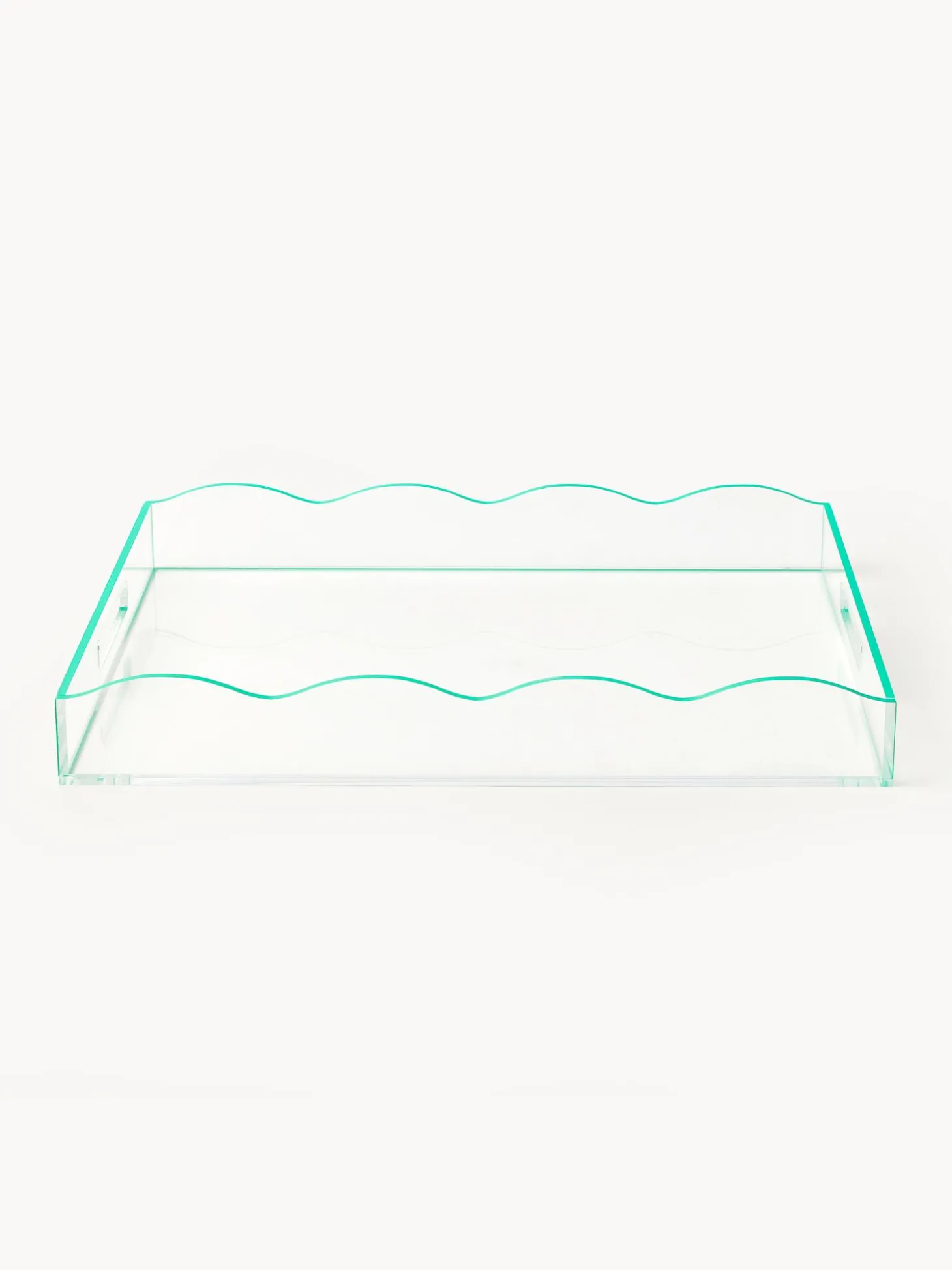 Vassoio Decorativo Con Bordo Ondulato Elsa