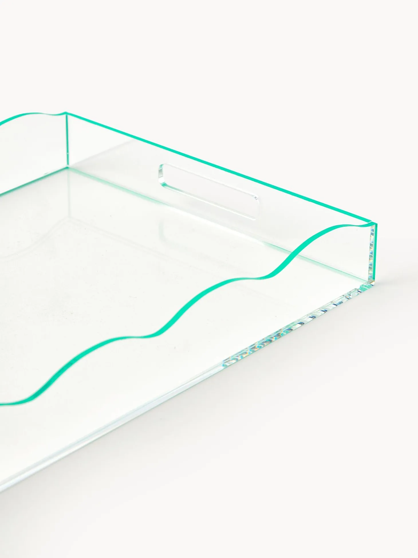 Vassoio Decorativo Con Bordo Ondulato Elsa