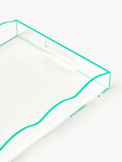 Vassoio Decorativo Con Bordo Ondulato Elsa