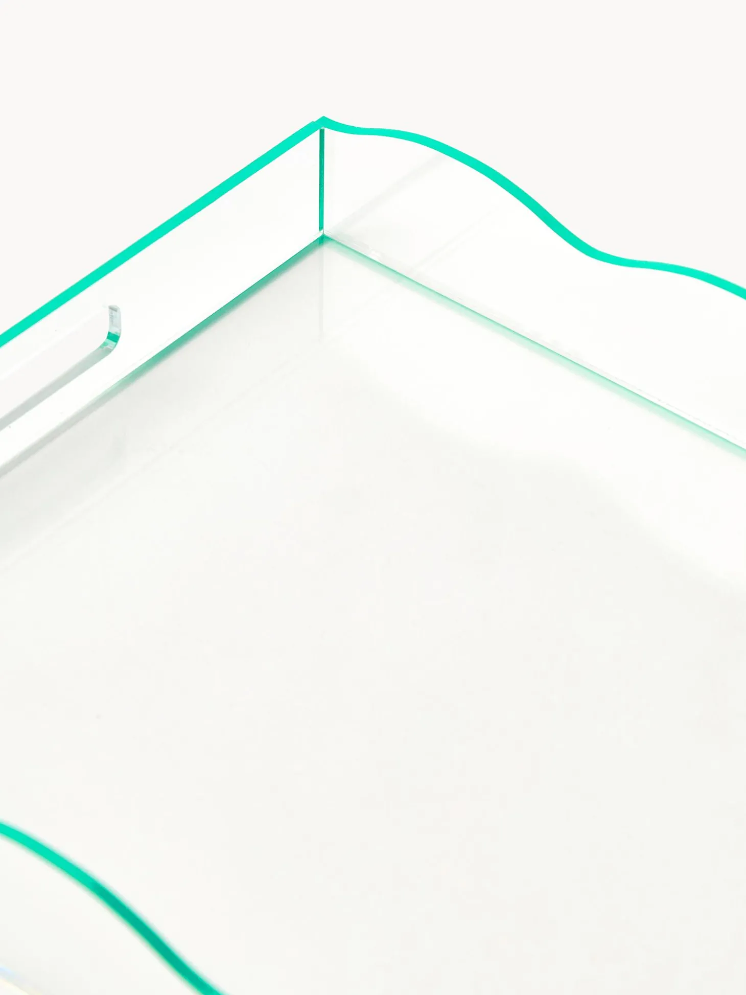 Vassoio Decorativo Con Bordo Ondulato Elsa