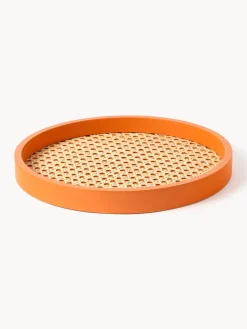 Vassoio Rotondo Decorativo Con Intreccio Viennese Carina