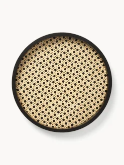 Vassoio Rotondo Decorativo Con Intreccio Viennese Carina