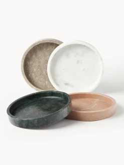 Vassoio Rotondo Decorativo In Marmo Venice