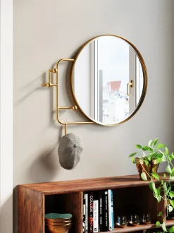 Appendiabiti Da Parete Con Specchio Tristan