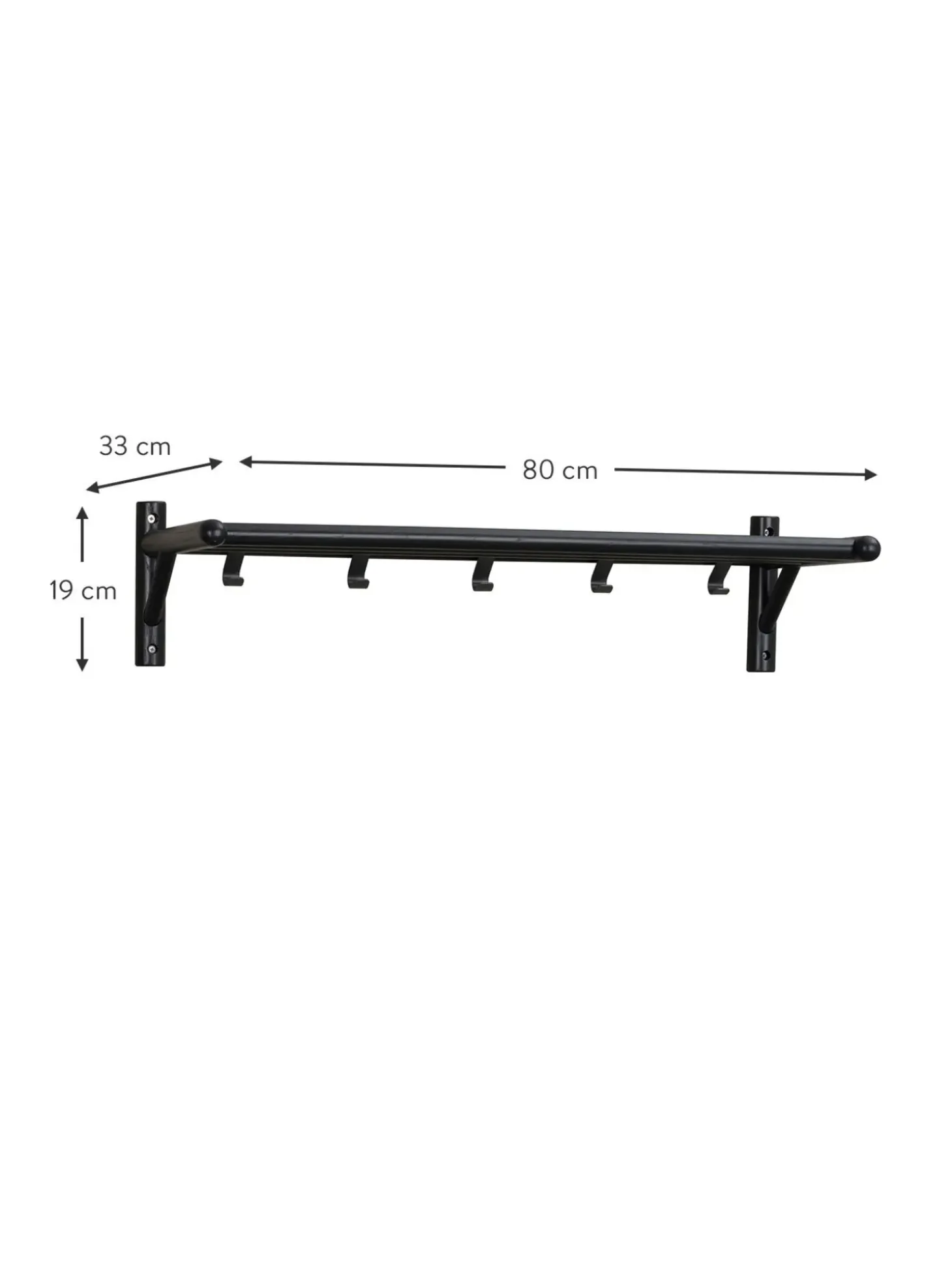 Appendiabiti Da Parete In Legno Di Quercia Milford