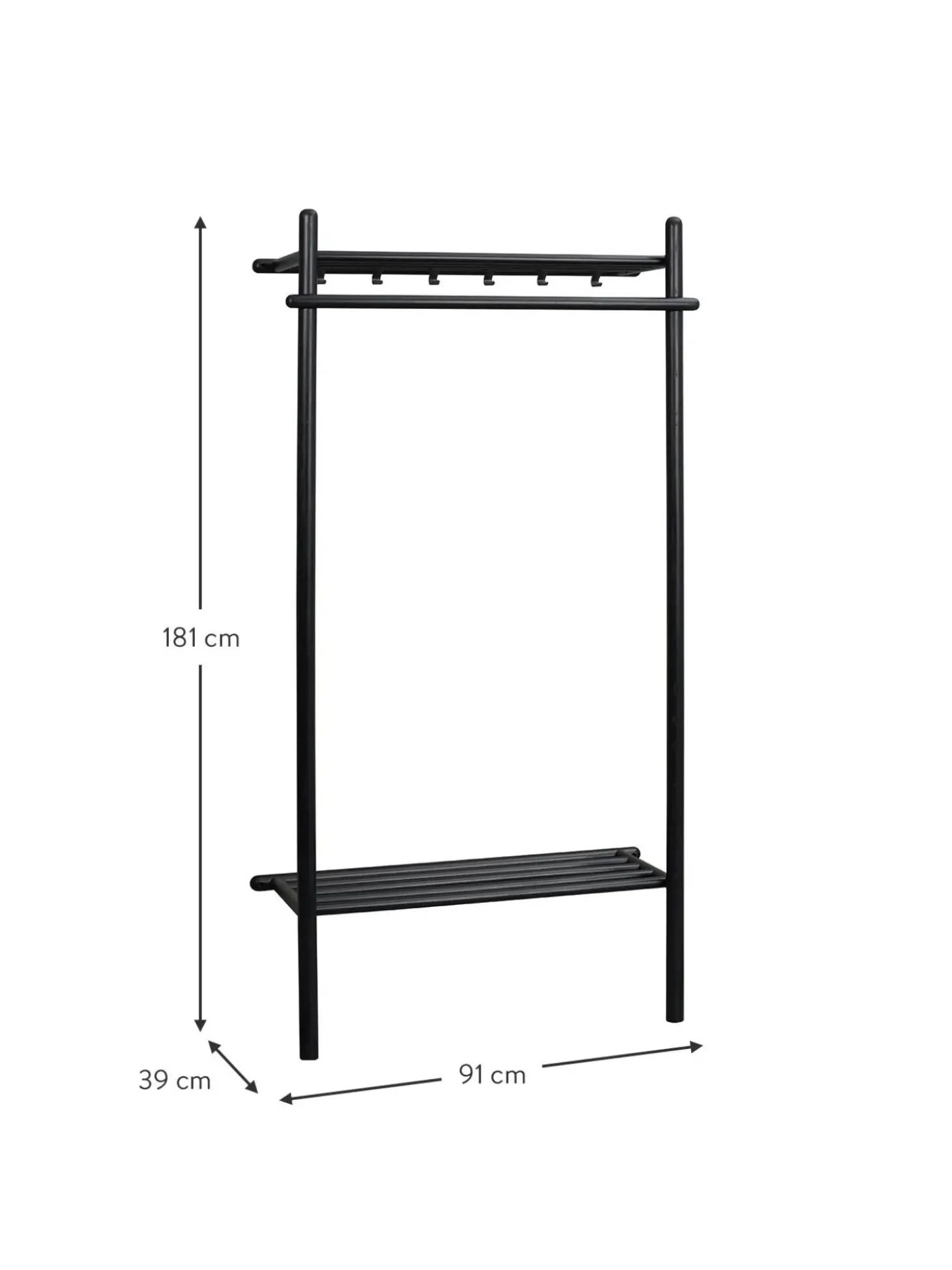 Appendiabiti In Legno Di Quercia Milford
