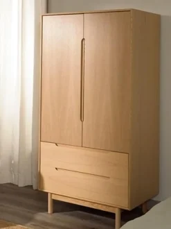 Armadio 2 Ante In Finitura In Legno Di Quercia Cassy