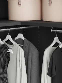 Armadio Angolare Componibile Leon, Larg. 165 Cm, Diverse Varianti