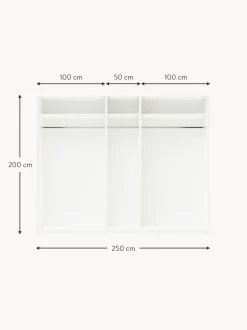 Armadio Componibile Ad Ante Girevoli Simone, Larg. 250 Cm, Diverse Varianti
