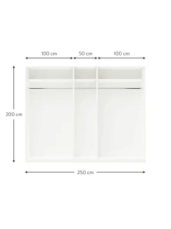 Armadio Componibile Ad Ante Girevoli Leon, Larg. 250 Cm, Diverse Varianti