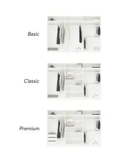 Armadio Componibile Ad Ante Girevoli Leon, Larg. 300 Cm, Diverse Varianti