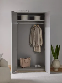 Armadio Componibile Con Ante Battenti Charlotte, Larg. 100 Cm, In Diverse Varianti