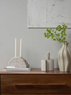 Candelabro In Marmo Como