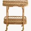 Carrello Da Portata In Rattan Liri