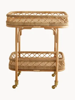 Carrello Da Portata In Rattan Liri
