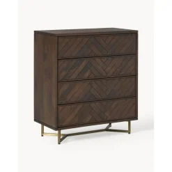 Cassettiera In Legno Di Mango Luca