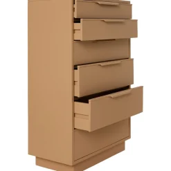 Cassettiera In Legno Sungkai Space Age