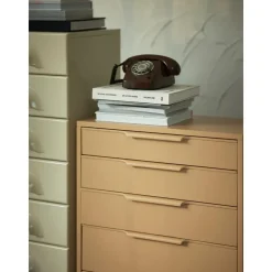 Cassettiera In Legno Sungkai Space Age