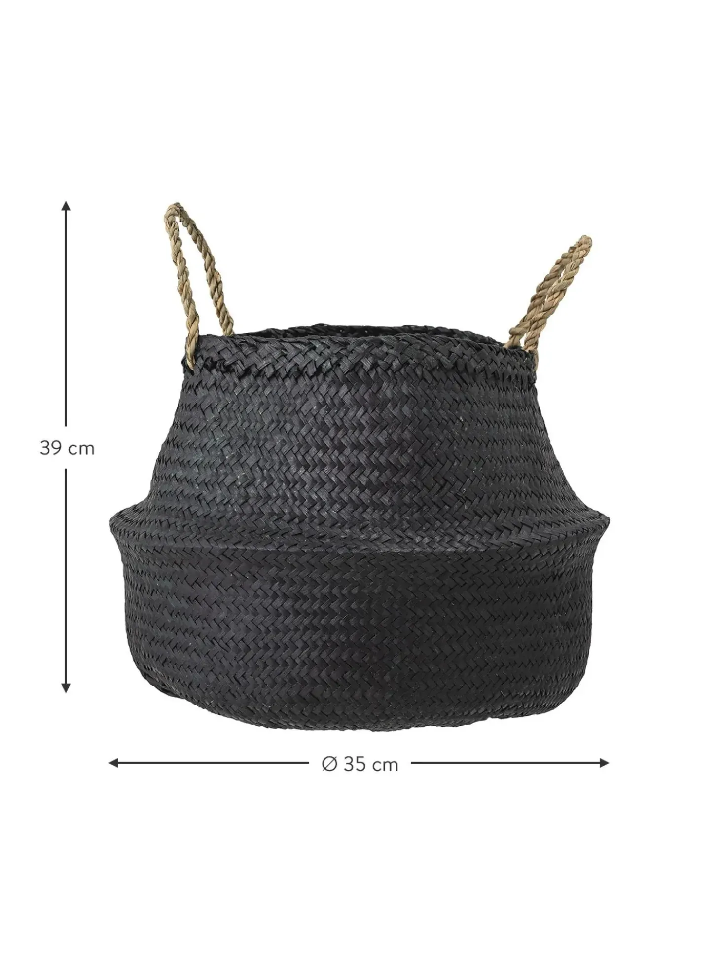 Cesta In Fibra Naturale Floria