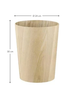 Cestino Gettacarte Rotondo In Legno Wilo